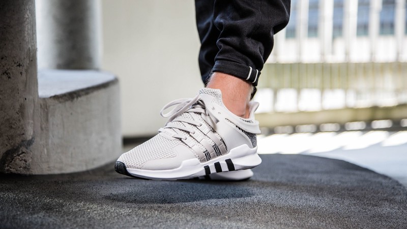 Adidas eqt support outlet adv white on feet